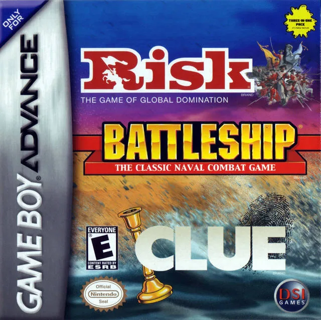Risk / Battleship / Clue (GBA)