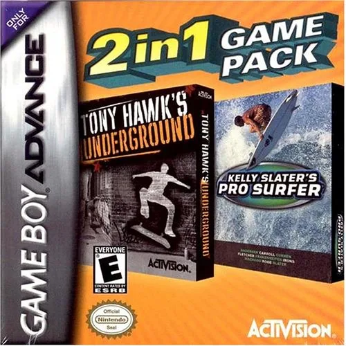 2 In 1 Game Pack: Tony Hawk's Underground / Kelly Slater's Pro Surfer (GBA)
