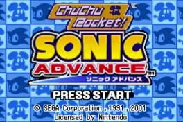 2 Games in 1: Sonic Advance & ChuChu Rocket (GBA)
