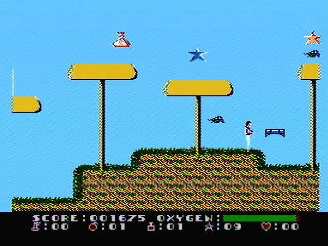Dash Galaxy in the Alien Asylum (NES)