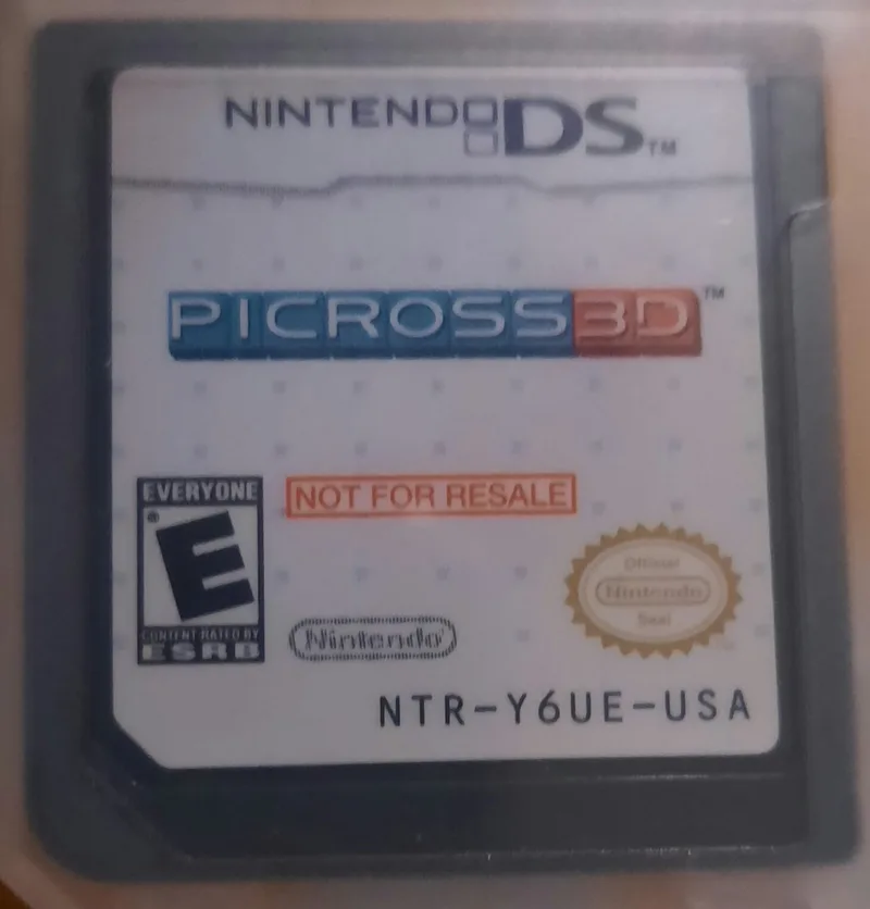 Picross 3D [Not For Resale] (NDS)