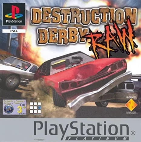Destruction Derby Raw (Platinum) (PS1)