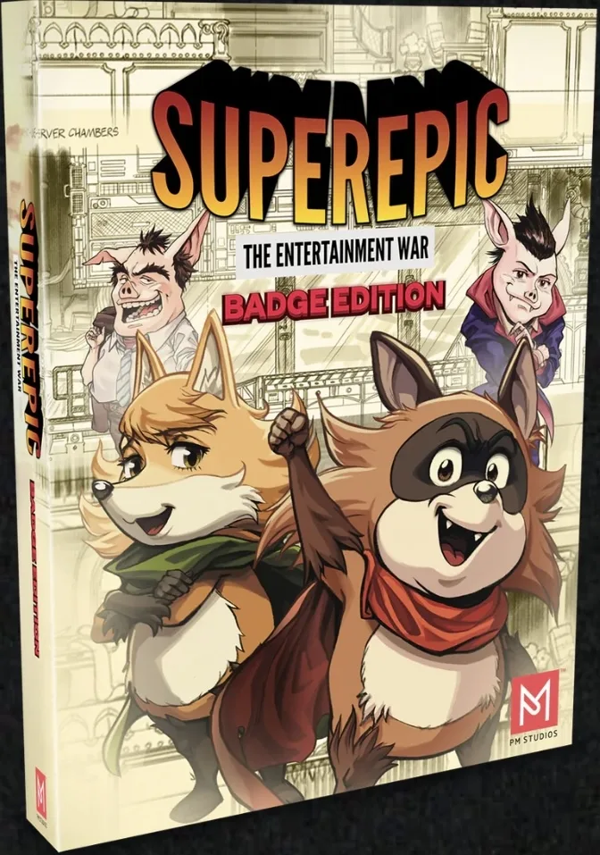 SuperEpic: The Entertainment War [Badge Edition] (PS4)