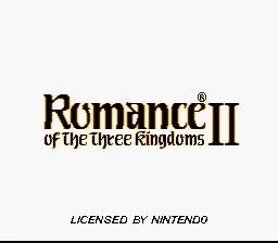 Romance of the Three Kingdoms II (SNES)
