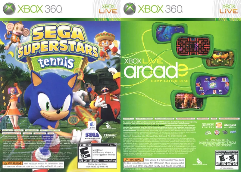 Sega Superstars Tennis / Xbox Live Arcade Compilation Disc