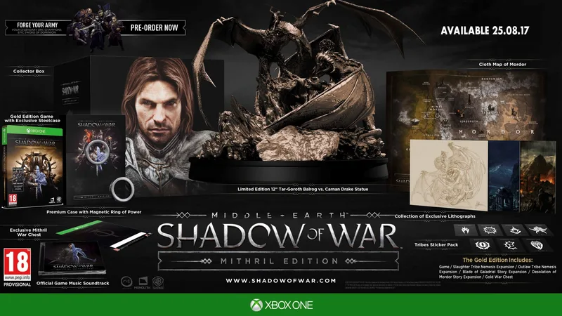 Middle-Earth: Shadow of War Mithril Edition (XONE)